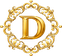Diakritikos ornate D emblem